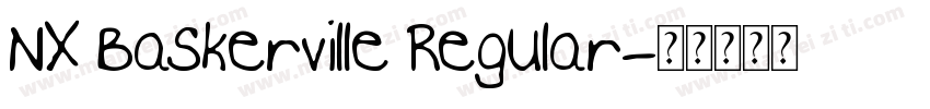 NX Baskerville Regular字体转换